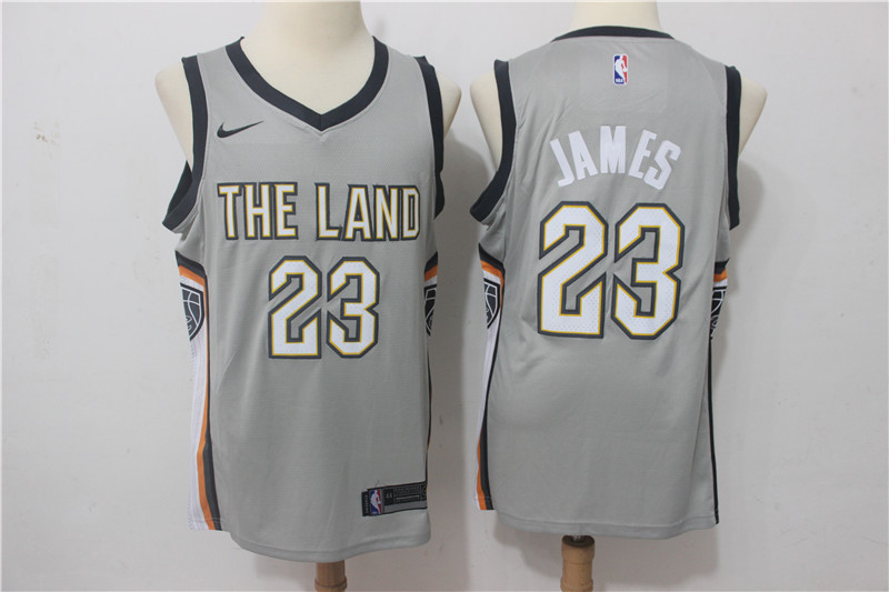 Men Cleveland Cavaliers #23 James Grey Game Nike NBA Jerseys